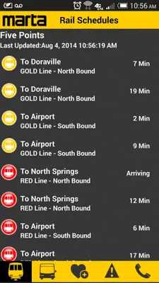 MARTA android App screenshot 2